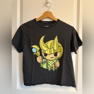 Marvel Black and Gold Loki Kids T-Shirt